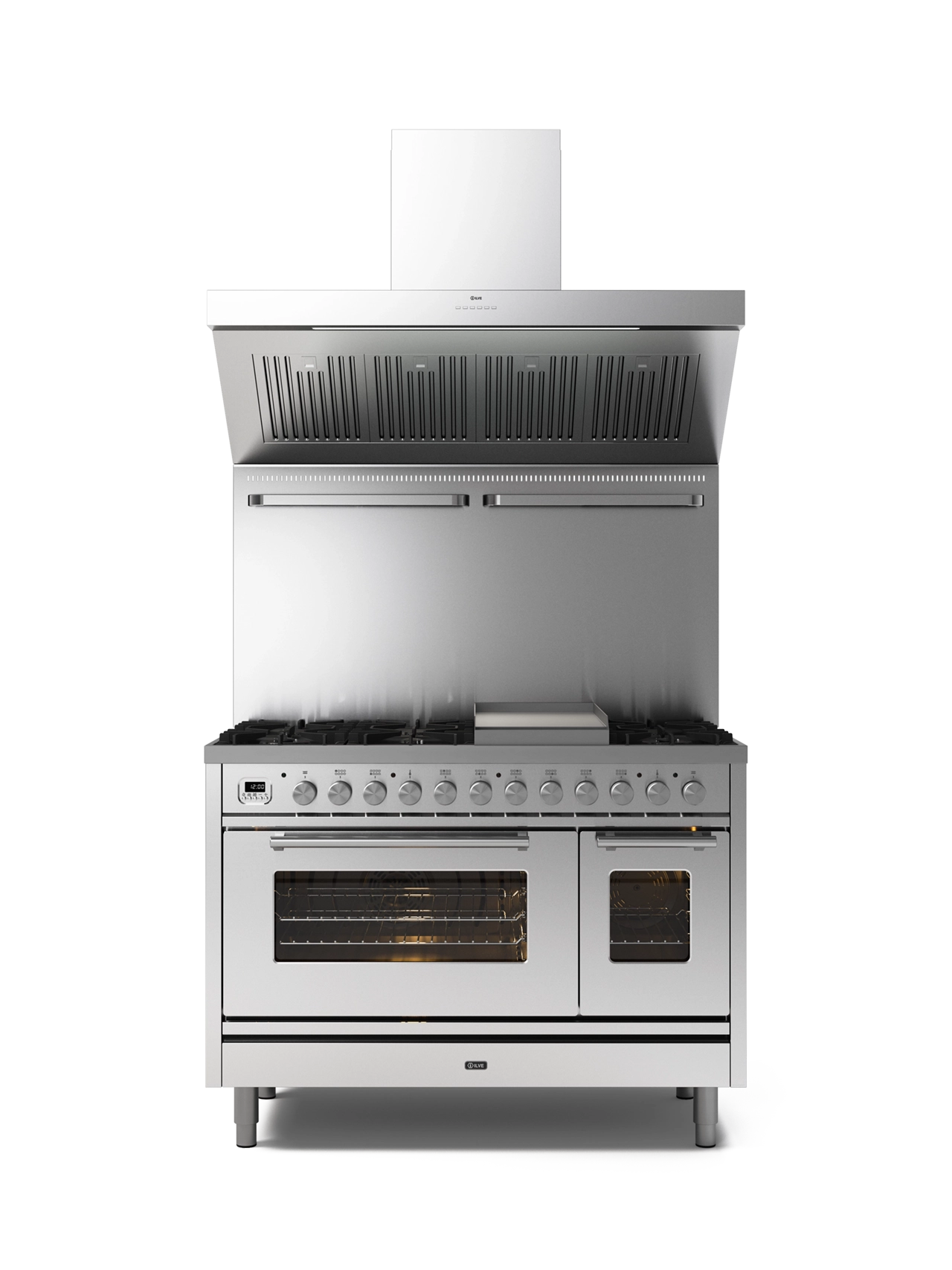 120 cm 6-burner + griddle, Electric Double Oven