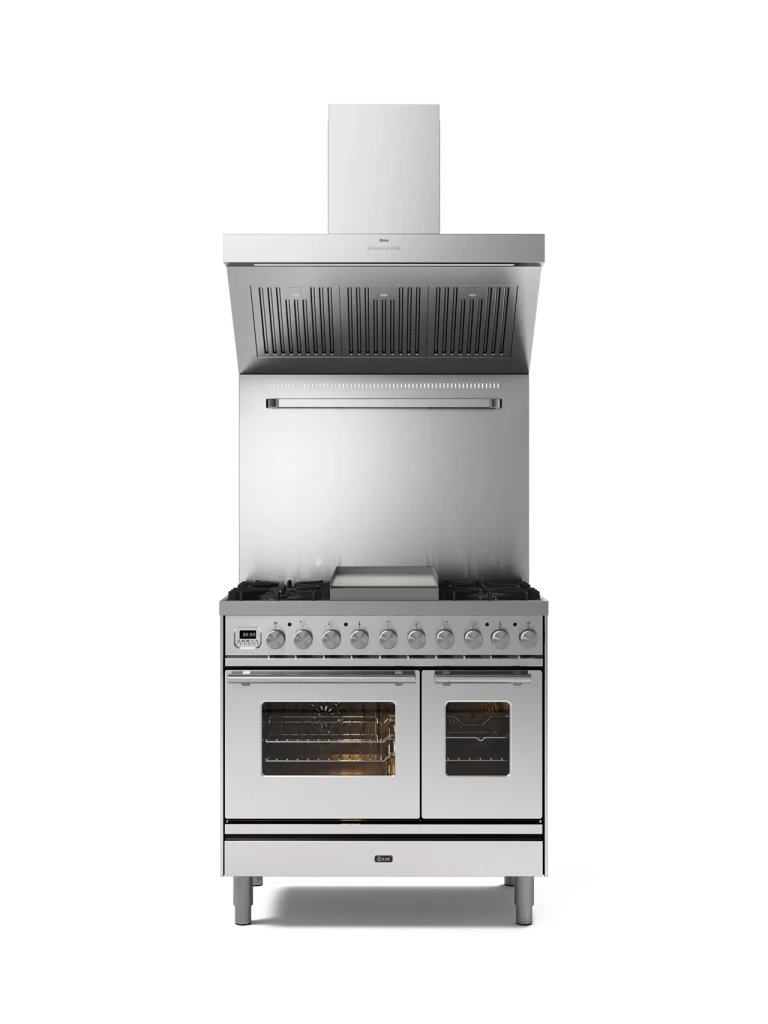 Professional Plus fornuis 90 cm met dubbele oven gas of inductie
